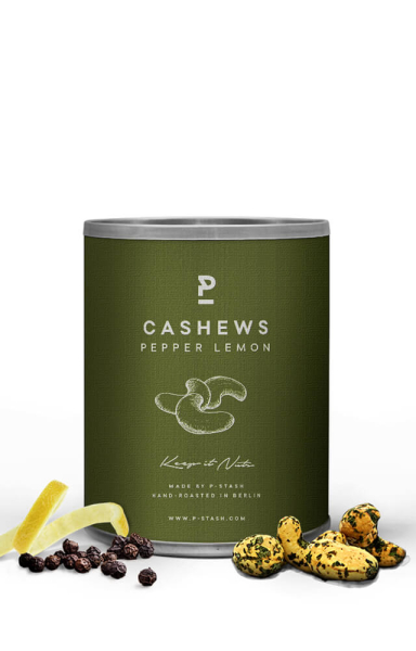 P Stash Cashew Pfeffer Zitrone